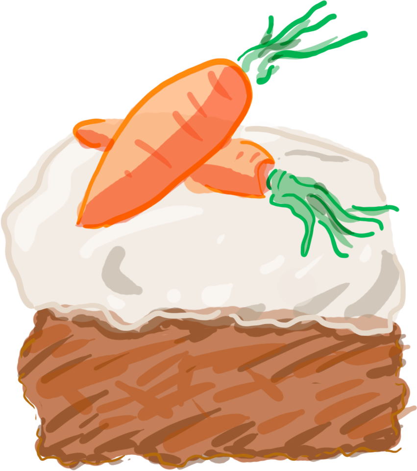 Illustration of a carrot cake